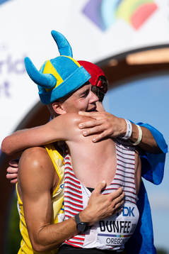 Perseus Karlström of Sweden and Evan Dunfee of Canada