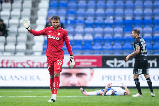 IFK Göteborgs målvakt Warner Hahn och IFK Norrköpings