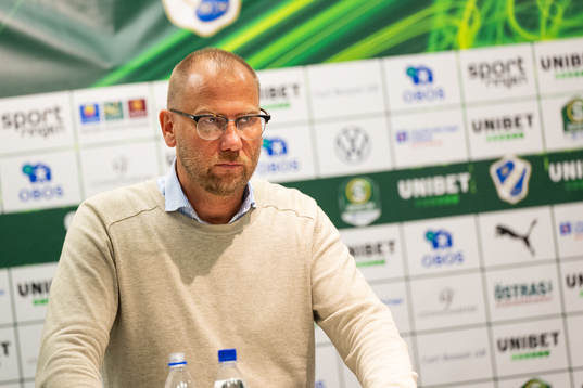 Halmstads tränare Magnus Haglund