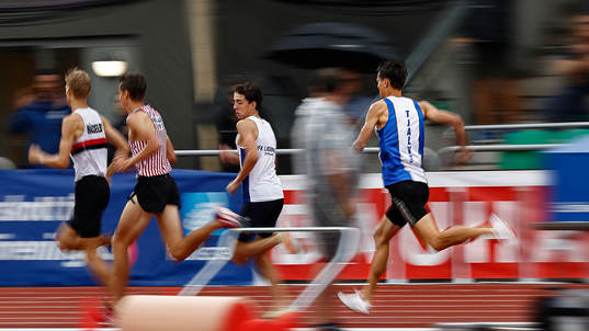 August Mollén Tjalve FIF fyra i kvalheat ett 1500 m