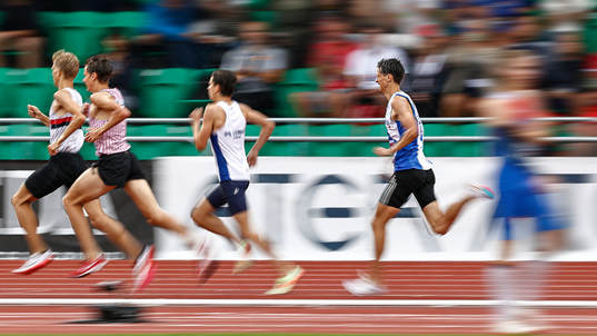 August Mollén Tjalve FIF fyra i kvalheat ett 1500 m