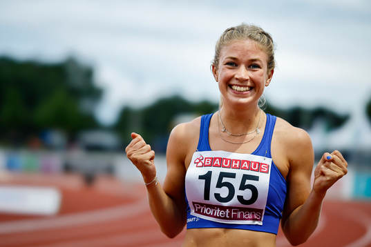 Vinnare Julia Henriksson IFK Helsingborg i 100 m