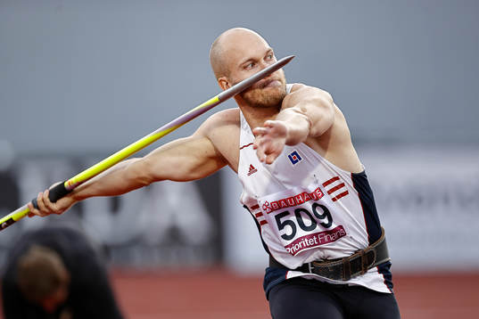 Tvåan i spjut Joni Kaartinen Örgryte IS