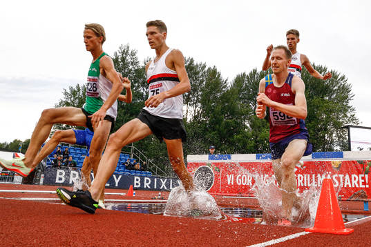 Tvåan Vidar Johansson Ullevi FK, vinnare i 3000 m hinder