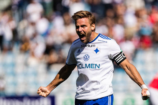 IFK Norrköpings Christoffer Nyman jublar