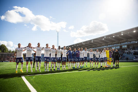 IFK Norrköpings spelare jublar