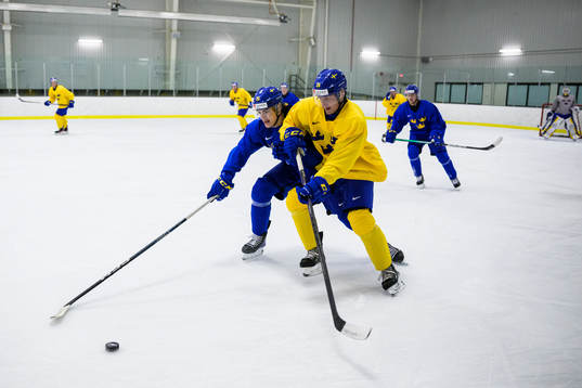 Liam Öhgren and Oskar Magnusson of the Swedish under-20
