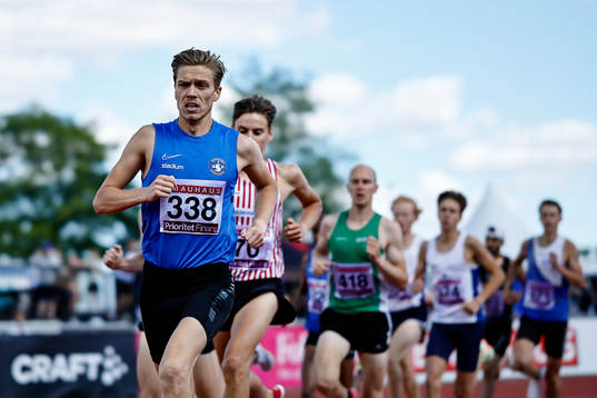 Emil Danielsson Spårvägens FK trea i 1500 m