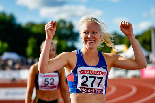 Hanna Palmqvist Mölndals AIK vinnare i 100 m häck
