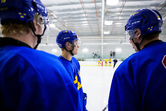 Fabian Lysell of the Swedish under-20 national ice hockey
