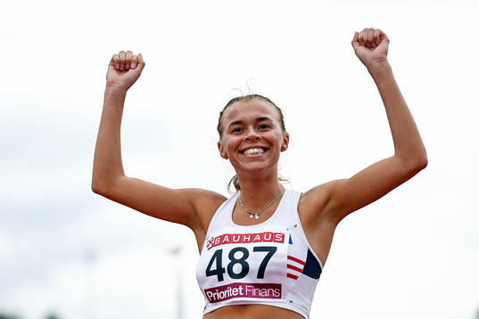 Wilma Nielsen Örgryte IS  vinnare i 800 m