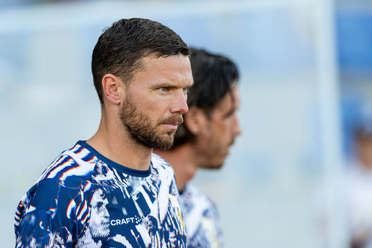 IFK Göteborgs Marcus Berg före fotbollsmatchen i