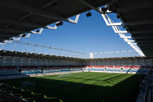 Interior of the arena Stade de Luxembourg