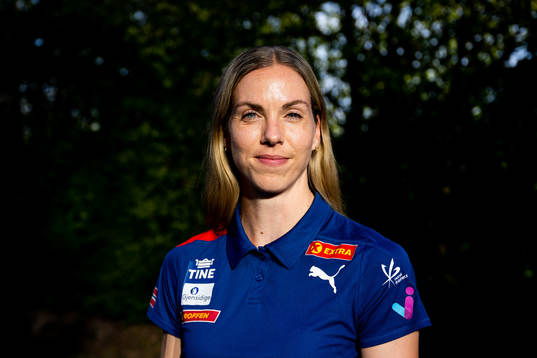 Elisabeth Slettum of the Norwegian athletics team poses for