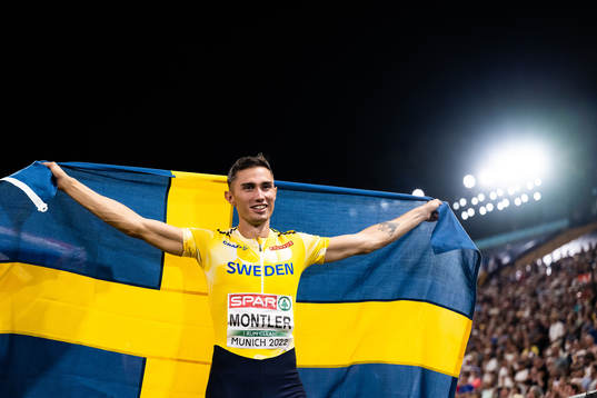 Thobias Montler of Sweden celebrates