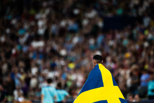 Thobias Montler of Sweden celebrates