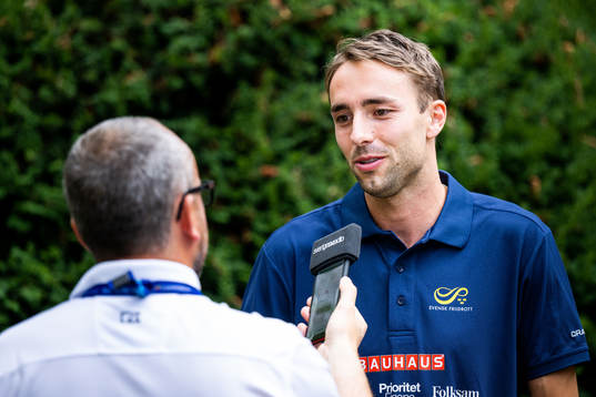Andreas Kramer of the Swedish athletics is being