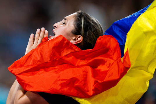 Bianca Florentina Ghelber of Romania celebrates