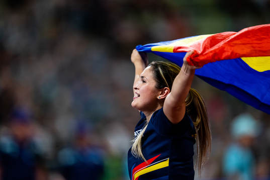 Bianca Florentina Ghelber of Romania celebrates