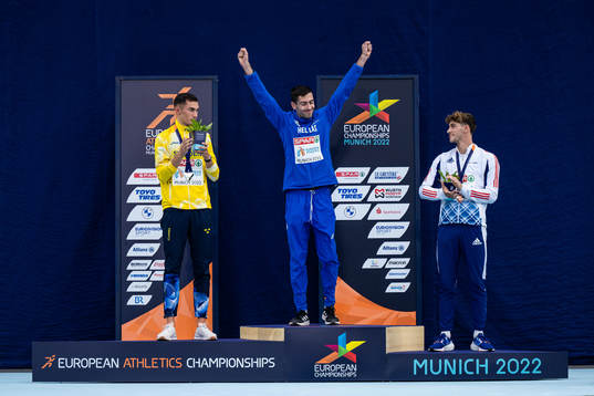 Thobias Montler of Sweden (silver), Miltiadis Tentoglou of