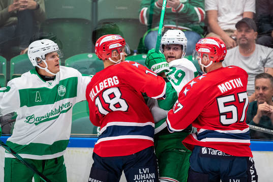 Bläddra bland fler bilder av Ishockey, Träningsmatch, Rögle - Helsingfors IFK