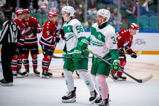 Rögles  Adam Engström och Michael Kapla deppar