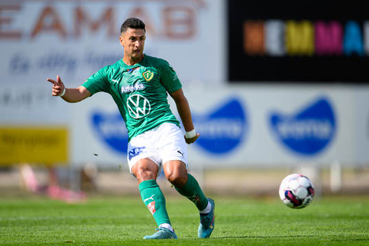 under fotbollsmatchen i Superettan mellan Landskrona och