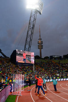Pål Haugen Lillefosse of Norway enters the stadium