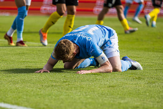 Malmö FFs Anders Christiansen deppar