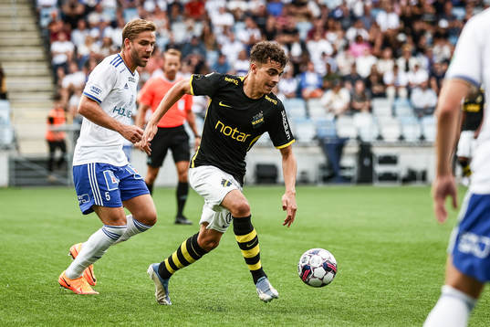 IFK Norrköpings Christoffer Nyman och AIKs Yasin Ayari