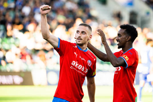 Helsingborgs Arian Kabashi jublar