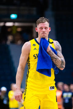 Viktor Gaddefors of Sweden looks dejected