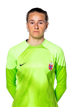 Goalkeeper Rugile Maria Rulyte of the Norwegian women’s