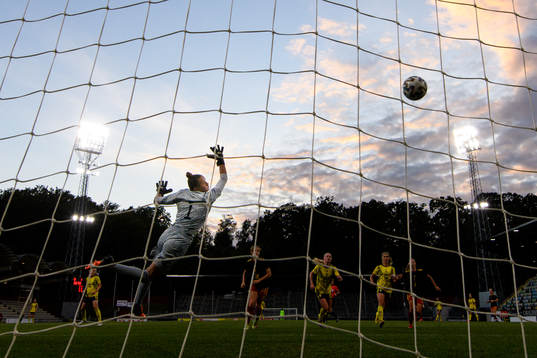Goalkeeper Femke Bastiaen of Belgium