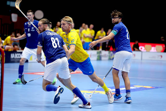 during the National team between Sweden and Finland