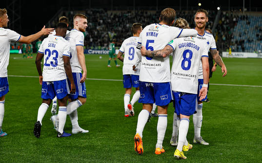 IFK Norrköpings spelare jublar