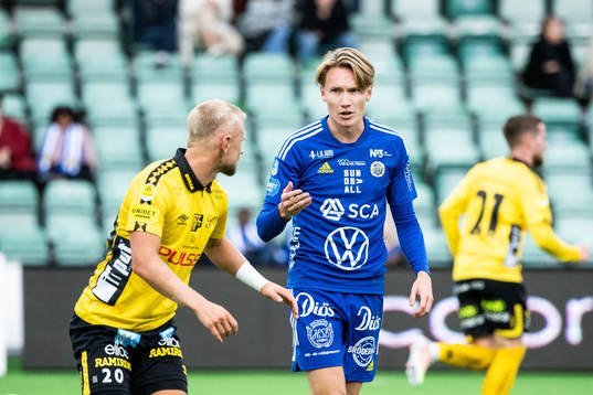 Elfsborgs Simon Strand och GIF Sundsvalls Marcus Burman