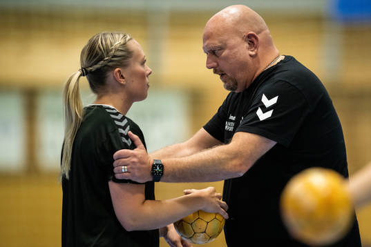 Heids Sanna Andreasson och tränare Magnus Ferdinandsson