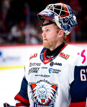 Linköpings målvakt Marcus Högberg deppar
