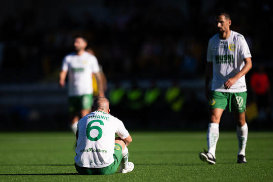 Hammarbys Darijan Bojanic har ont