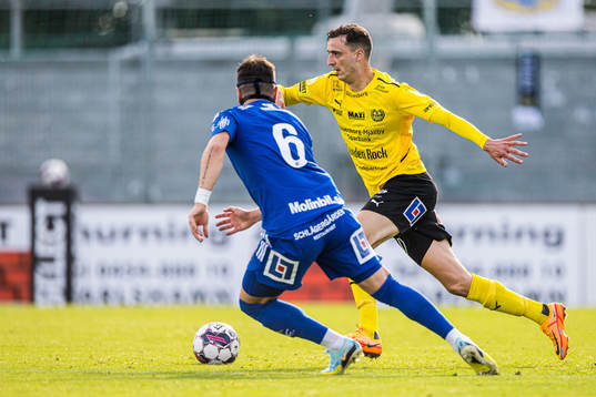 Mjällbys Jetmir Haliti och Sundsvalls Peter Makrillos