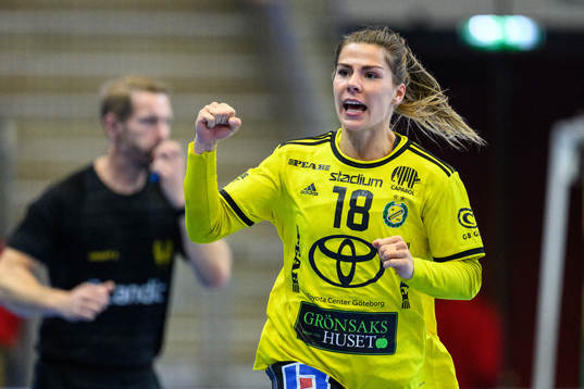Sävehofs Laura Jensen jublar