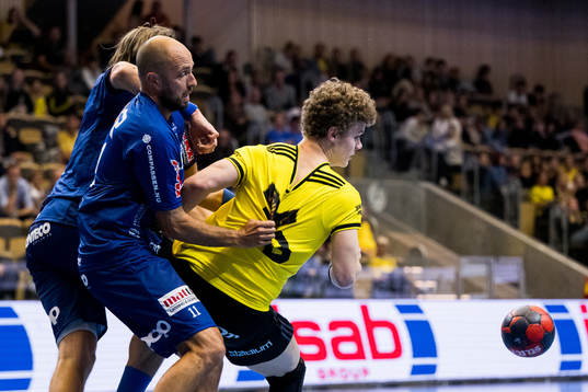 Skövdes Kristian Svensson och Sävehofs Oli Mittun