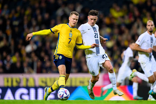 Viktor Claesson of Sweden and Benjamin Verbic of Slovenia