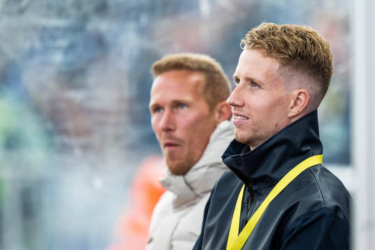 Häckens Mikkel Rygaard Jensen och Samuel Gustafson