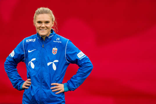 Kristine Bjørdal Leine of the Norwegian women's national