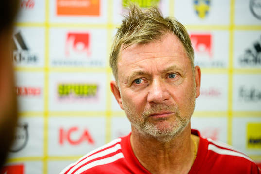 Head coach Peter Gerhardsson of the Swedish women's