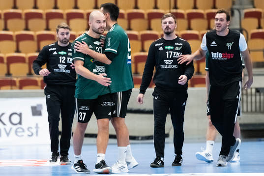 OV Helsingborgs Emil Andersson och Casper Lindgaard Holmen