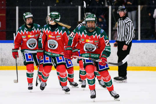 Frölundas Hanna Olsson jublar