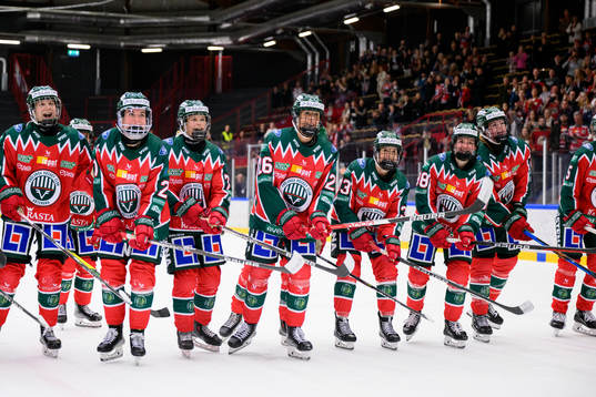 Frölundas spelare jublar
